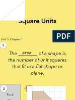 Square Units: Unit 5, Chapter 1 Lesson 5.1