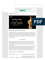 Current Scoop - Oscar Awards 2017