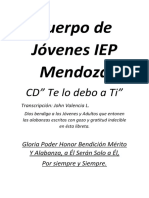 Libreta Jóvenes de Mendoza - Te Lo Debo A Ti