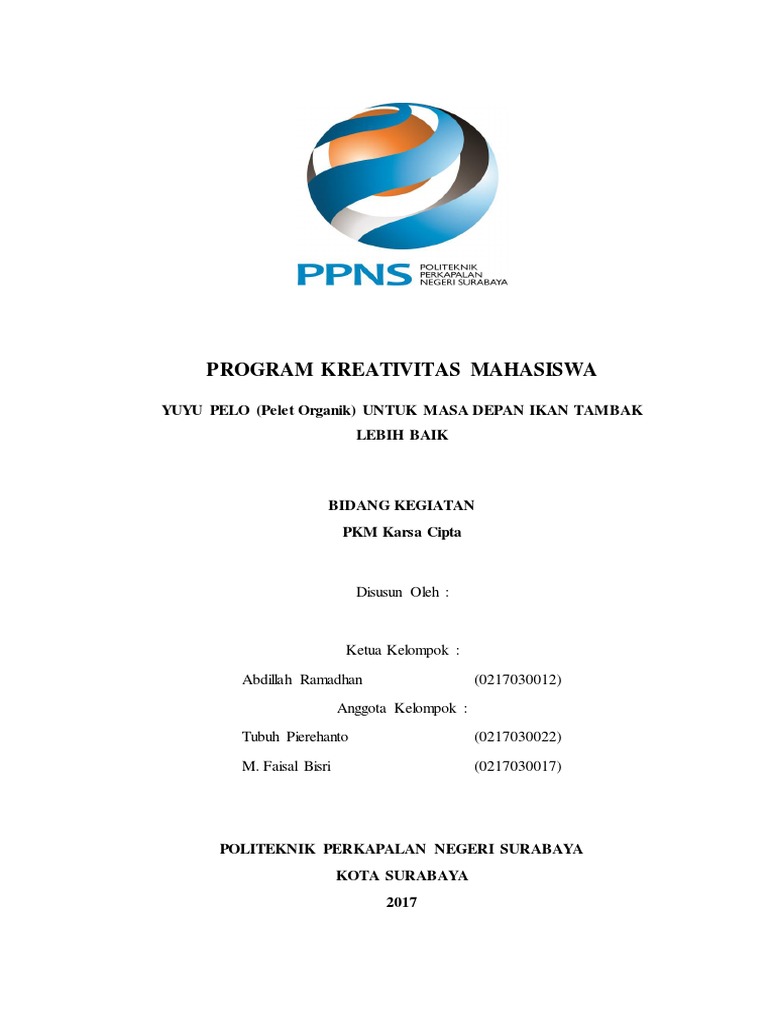 Contoh Proposal PKM Karsa Cipta | PDF