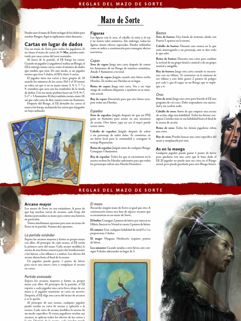 Reglas del Mazo de Sorte en Tarot | PDF | Jugando a las cartas | Tarot