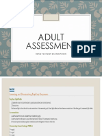 Adult Assessment: Head To Foot Examination
