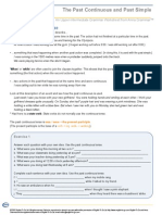 The Past Continuous and Past Simple Intermediate