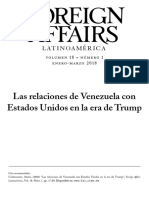 Las Relaciones de Venezuela Con Eeuu en La Era Tromp