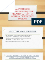 Autoridades Ambientales Que Se Relacionan Con La Gestion