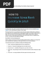 Wow My Alexa Ranking is Great! Should I Trust It
