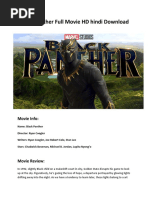 Download Black Panther Full Movie HD Hindi Download by abbas  SN374292801 doc pdf