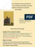 Four Decades of Position Announcements for Latin American and Caribbean Studies Librarians in U.S. Academic & Research Libraries