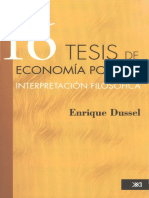 16 Tesis Economía Política - Enrique Dussel