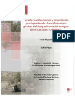 Caracterización General y Depredación Predispersiva de Chica (Ramorinoa Girolae) Del Parque Provincial Ischigua-Lasto (San Juan, Argentina) .