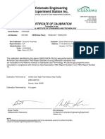 Colorado Engineering Experiment Station Inc.: Certificate of Calibration