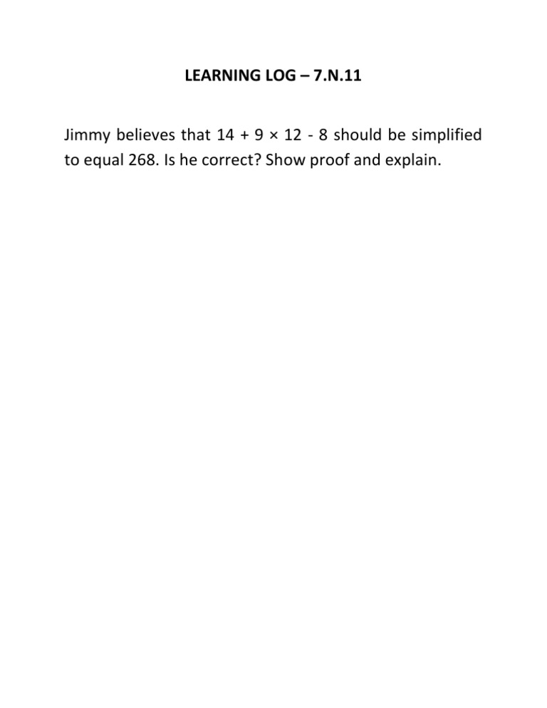 Learning Log 1 | PDF