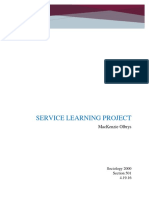 Servicelearningproject