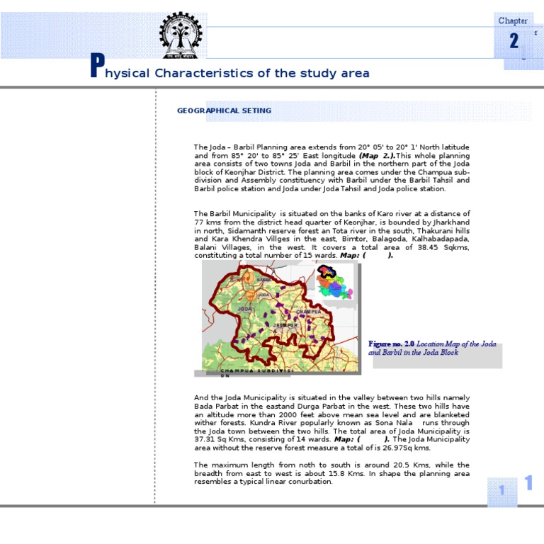 Joda-Barbil Planning Area Overview | PDF | Geomatics | Physical Sciences