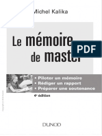 (Kalika, Michel) Le Memoire de Master Piloter Un