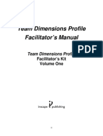 Team Dimensions Profile Facilitator's Manual