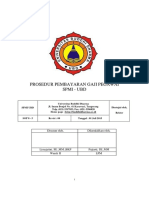 Prosedur Pembayaran Gaji Pegawai