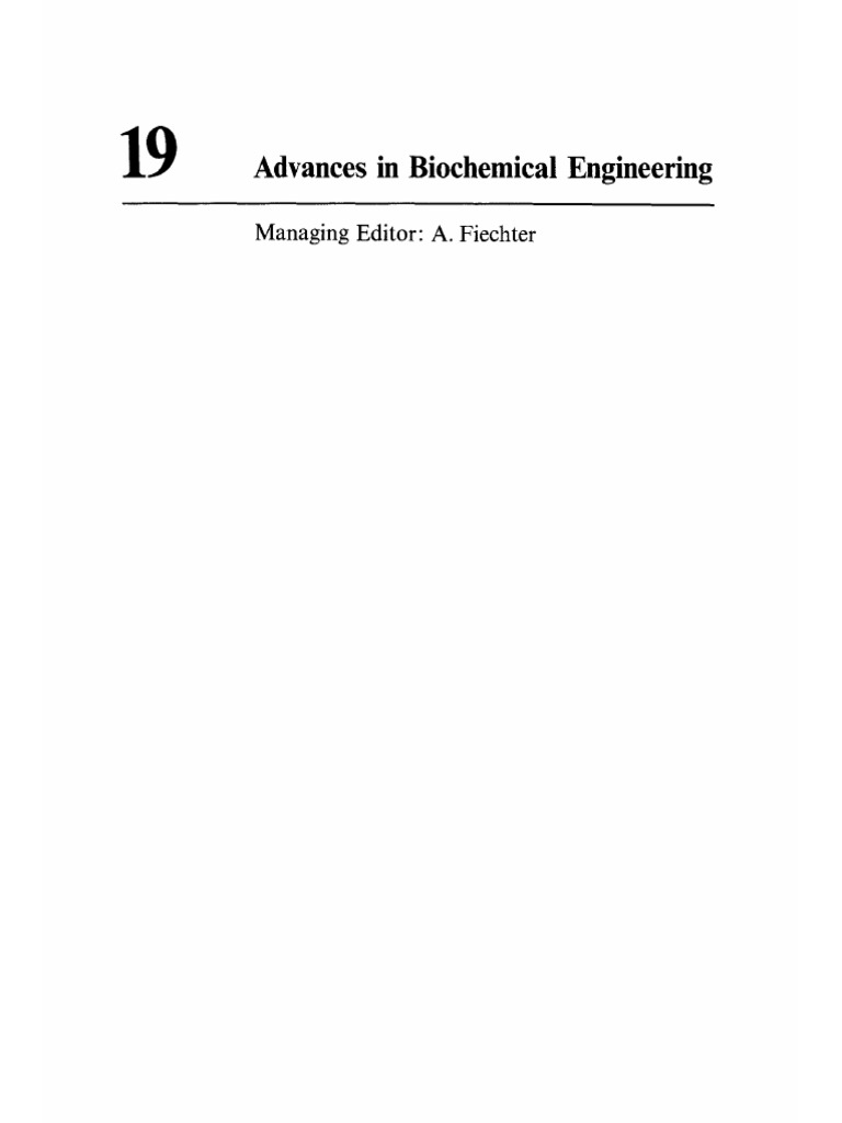 Fiechter Advances in Biochemical Engineering Managing PDF Diffusion