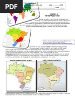 Regiões e Regionalizações