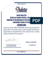 Certificados Editorial Revista Dialectus