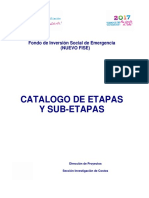 Guía de Costos No 12 - Catálogo de Etapa y Sub-Etapas