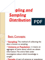 Sampling and Sampling Distribution