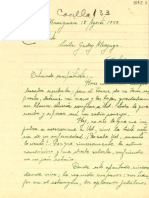 Carta 1947 Ago. 18 Traiguén Chile a Lucila Godoy a. California