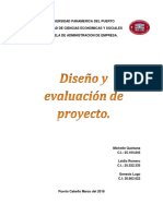 Diseño y Evaluacion de Proyecto Informe