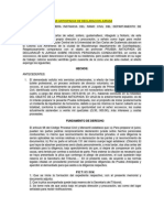 Diligencias de Pruebas Anticipadas de Declaracion Jurada