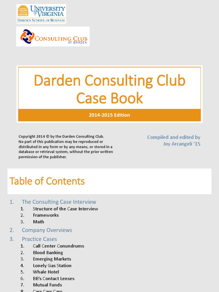 20142015 Darden Case Book PDF Demand Strategic Management