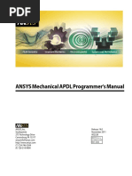 ANSYS Mechanical APDL Programmer's Manual - Release 14 PDF