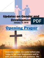 Updates On Gender and Development: January 12, 2018