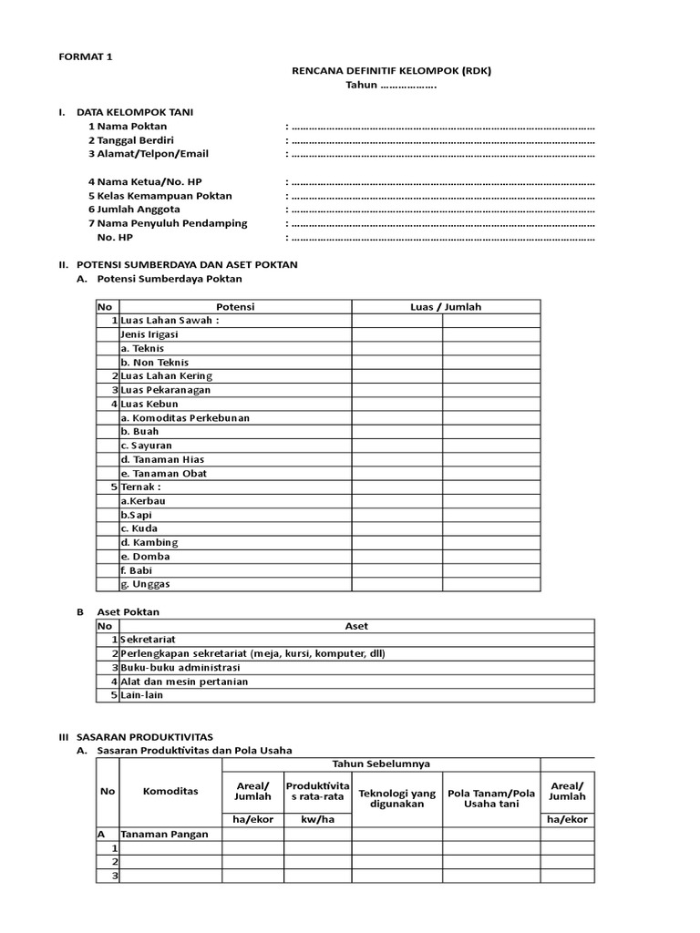 Format Rdk Dan Rdkk Soal Kita
