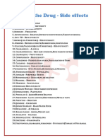 Name of the Drug - Side Effects[Pharmacology]