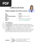 Curriculum Vitae Maribel Noviembre Del 2017