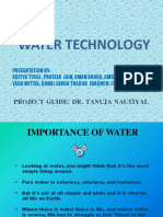 Water Technology: Project Guide: Dr. Tanuja Nautiyal