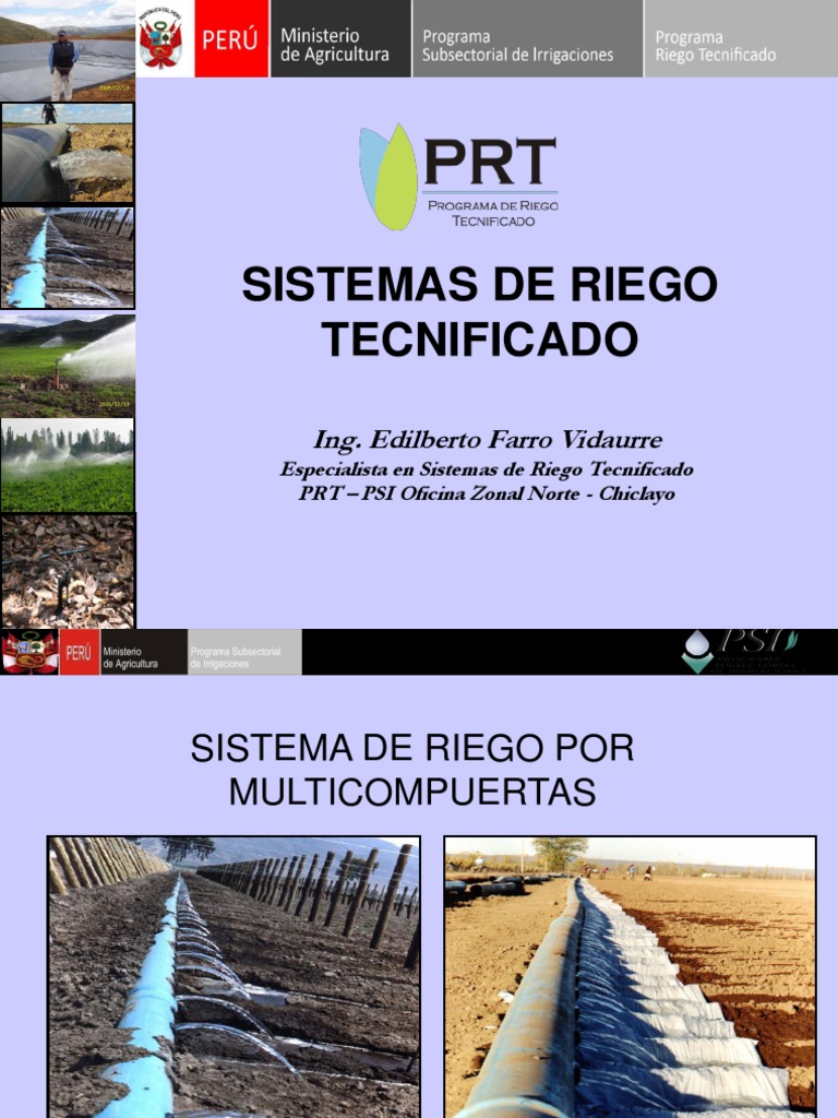 1. Sistemas de Riego Riego Agua