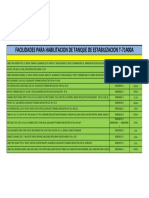 Lista de Materiales - Tanque