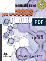 39,5 Bs. Principios Elementales de Los Procesos Quimicos - Felder & Rousseau