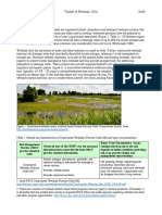 2016 Cost Sheet For Constructed Wetlands