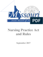Mizzou Nurse Practice Act