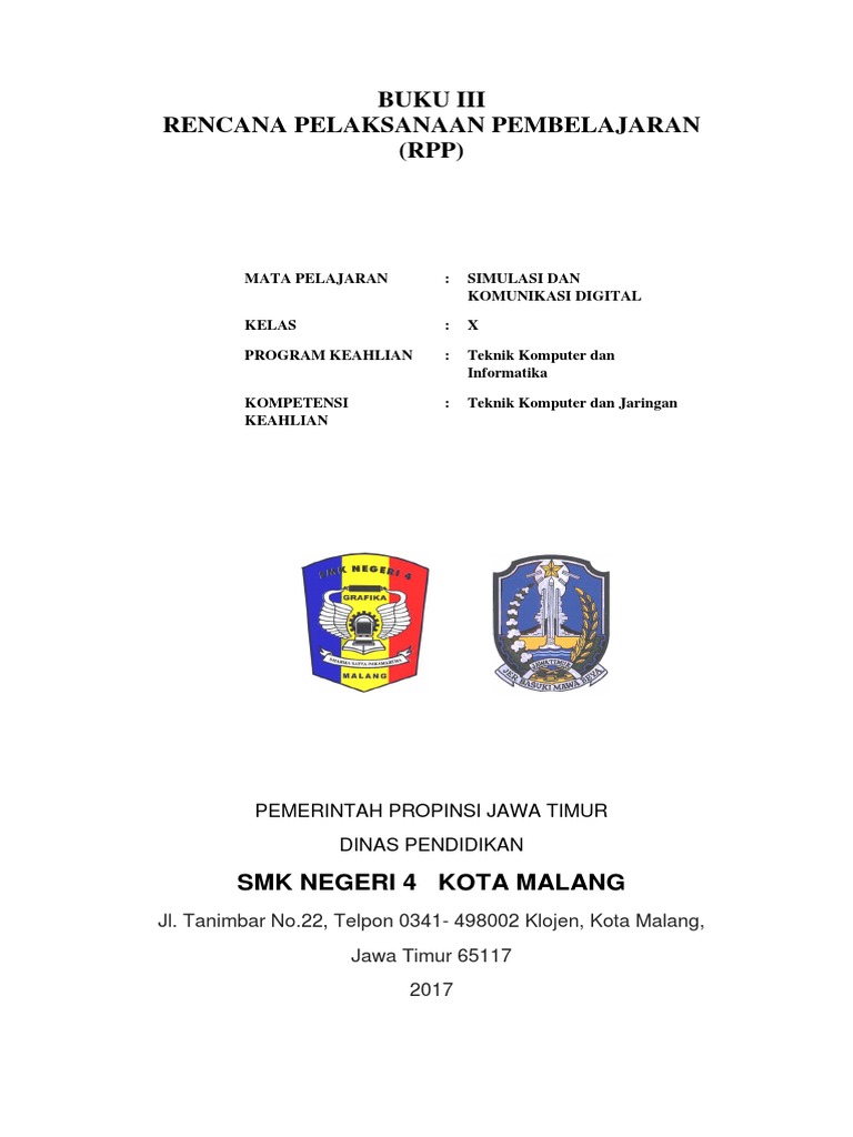 RPP Simulasi dan Komunikasi Digital Kelas X | PDF | Pengembangan Diri ...