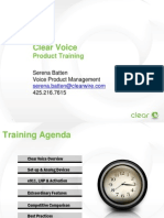 Clear Voice Product Training