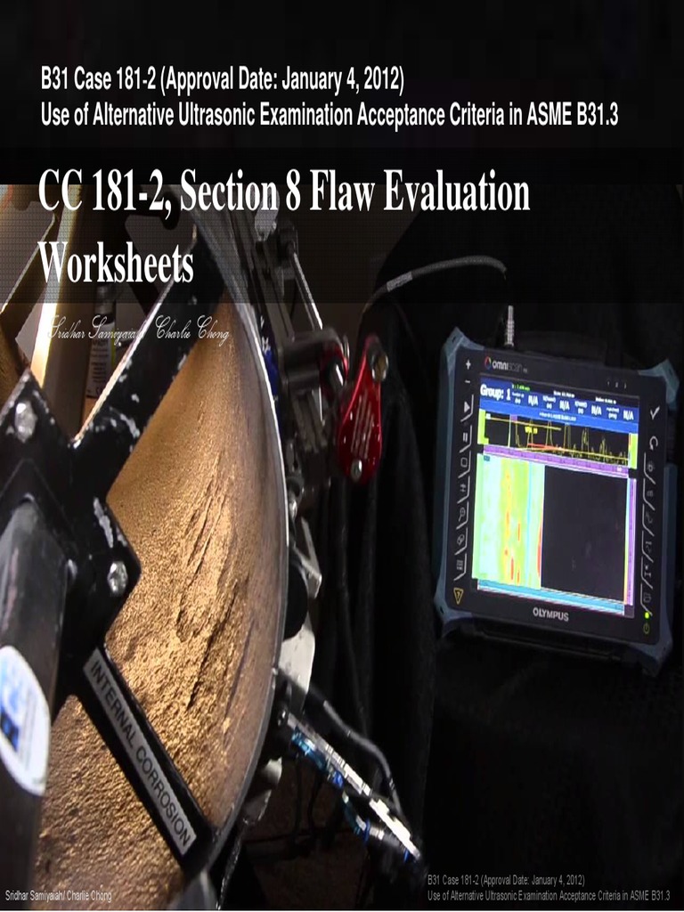 ASME B31.3 Code Case 181-2 Section 8 Fla | PDF | Nondestructive Testing ...