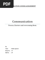 Communication: Foundation Course Assignment