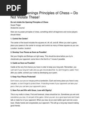 Chess Principles