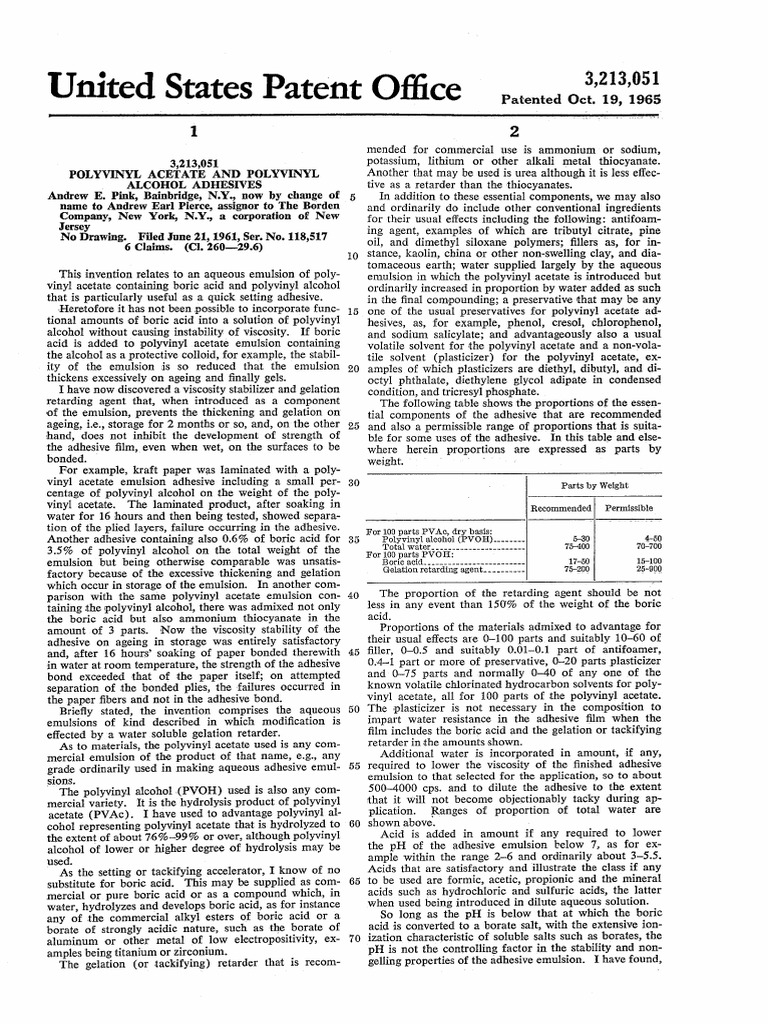 Polyvinyl Acetate and Polyvinyl Alcohol PDF Acid Polyvinyl Chloride