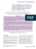 The APPLE Trial - Feasibility and Activity of Osimertinib