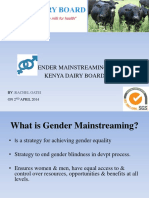 Gender Mainstreaming Presentation April 2014