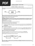 Control Systems Quick Guide